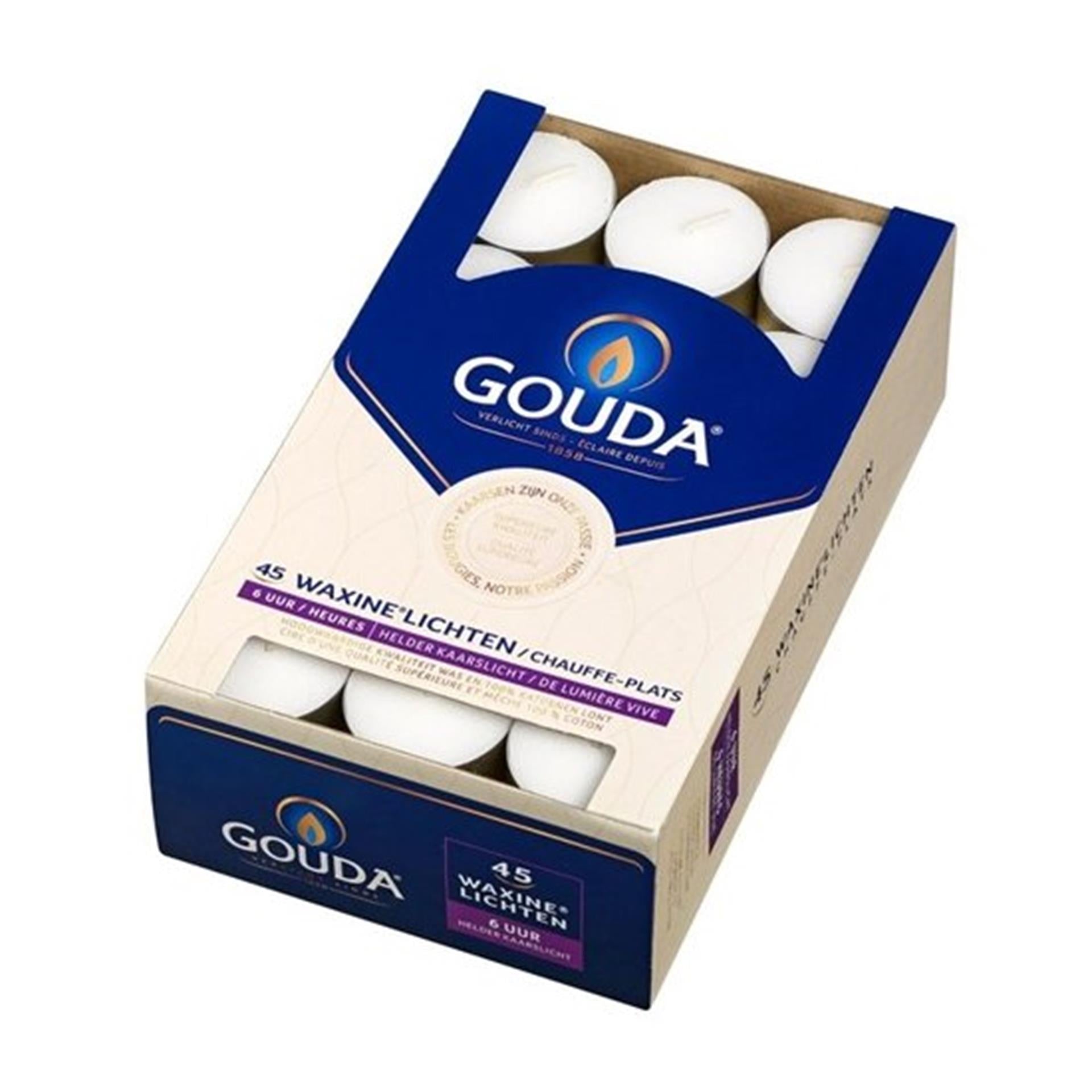 Gouda Gouda Tealights 45 pièces blanches