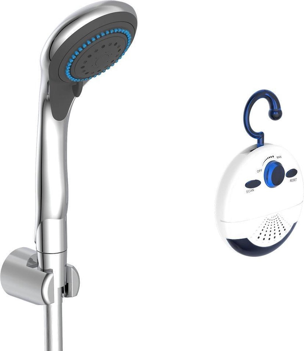 Schütte douchette à main pivotante avec radio de douche - chrome