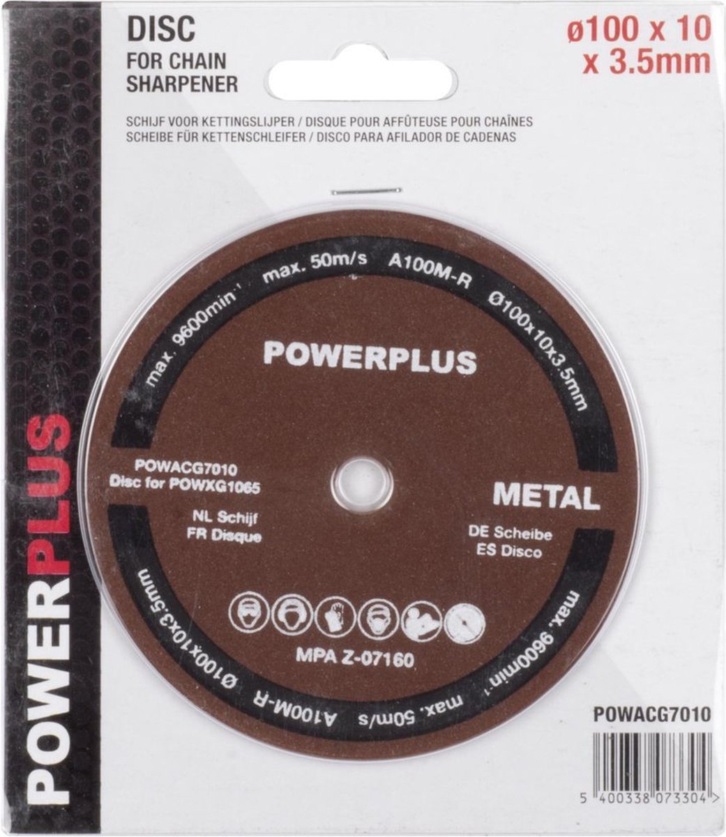 Powerplus - powacg7010 - disque pour affûteuse de chaîne