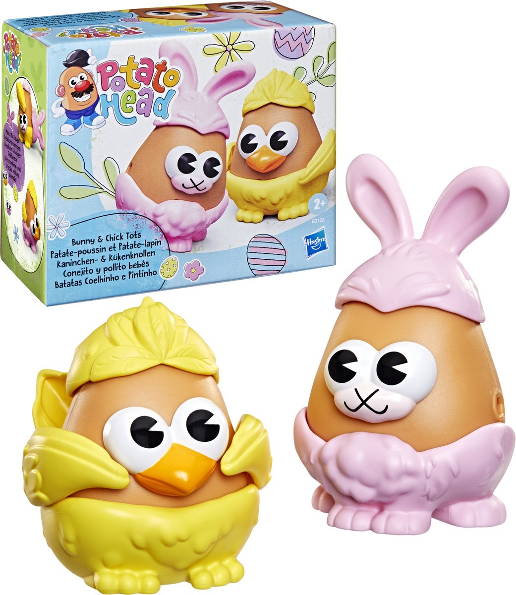 Figurines de Pâques en tête de pomme de terre