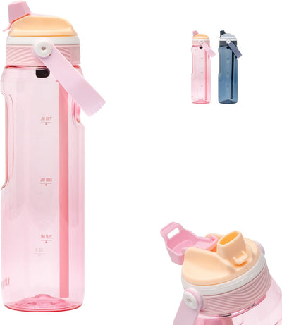 Gourde Kambukka Dupla 1000 ml - Gourde 2 en 1 - 100 % étanche - Fleur de magnolia