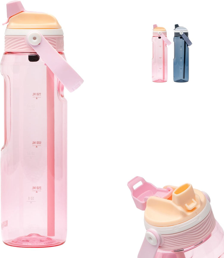 Gourde Kambukka Dupla 1000 ml - Gourde 2 en 1 - 100 % étanche - Fleur de magnolia