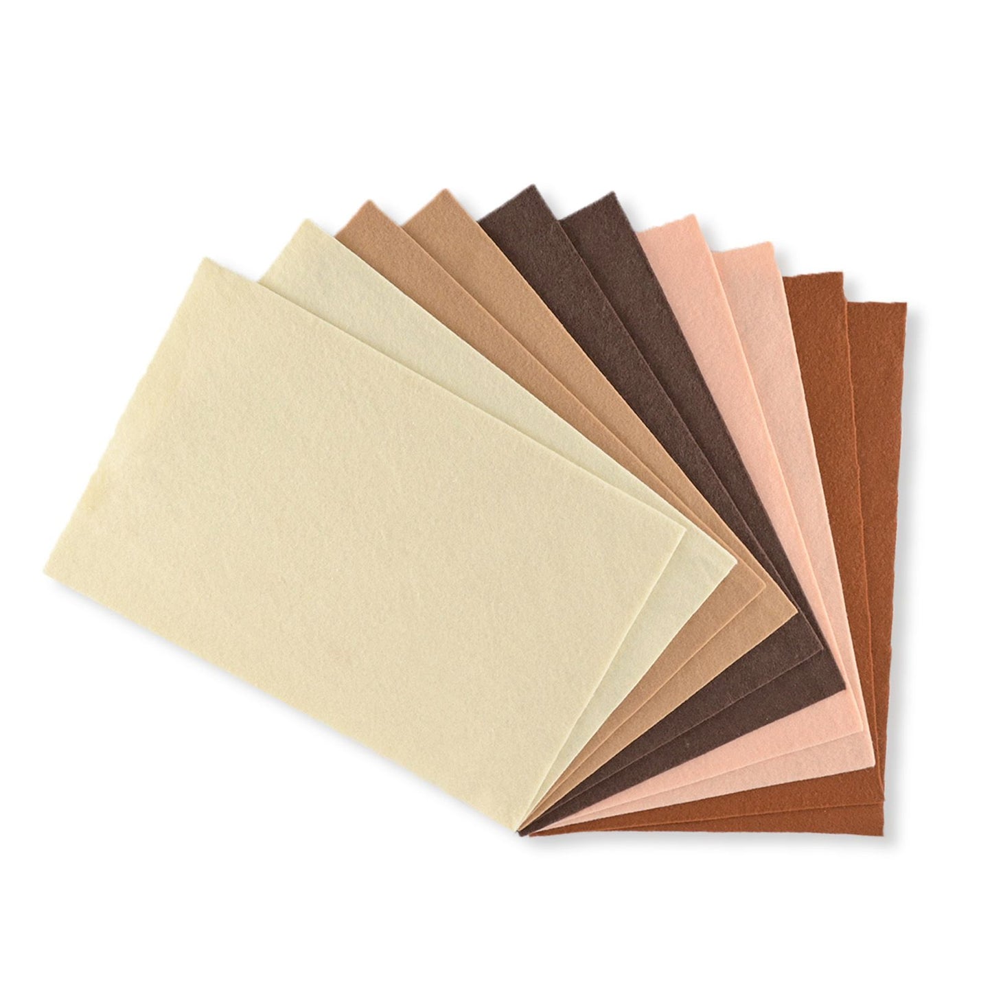 Vaessen creative • kit feutre 1 1mm a4 marron 10pcs.