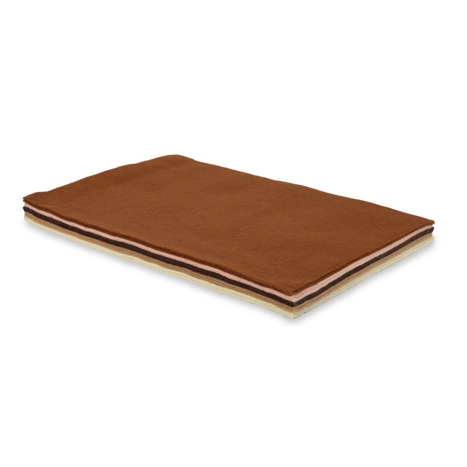 Vaessen creative • kit feutre 1 1mm a4 marron 10pcs.