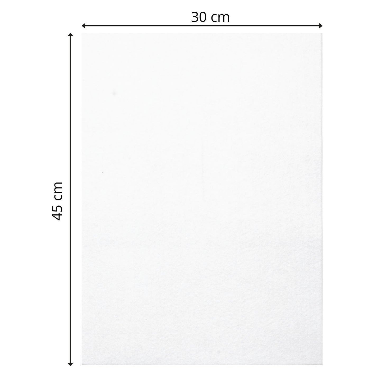 Vaessen creative • feutre 3,5mm 30x45cm blanc 1pc.