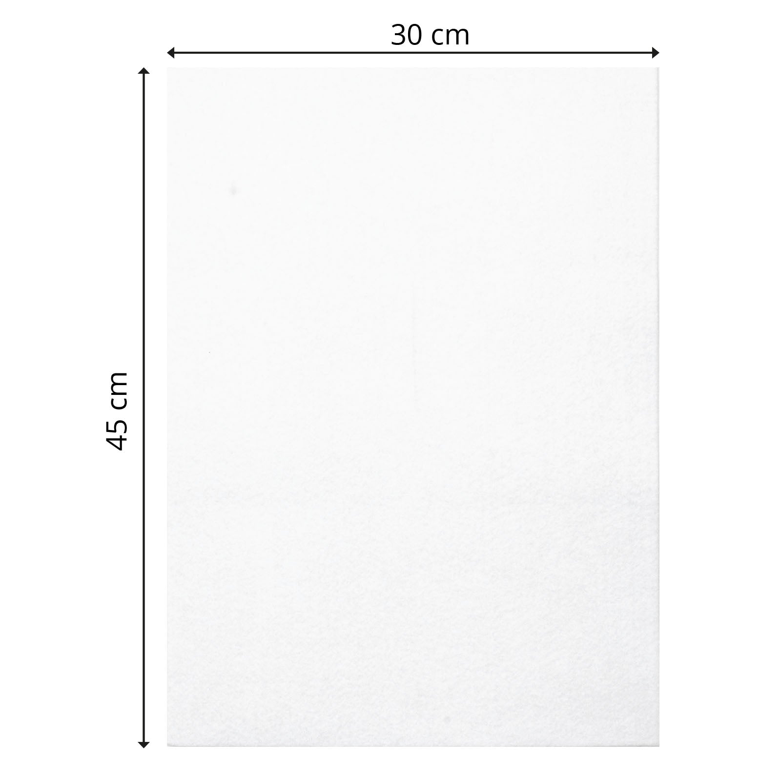 Vaessen creative • feutre 3,5mm 30x45cm blanc 1pc.