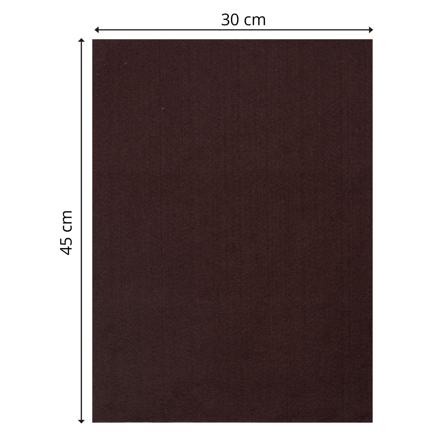 Vaessen creative • feutre 3,5mm 30x45cm marron foncé