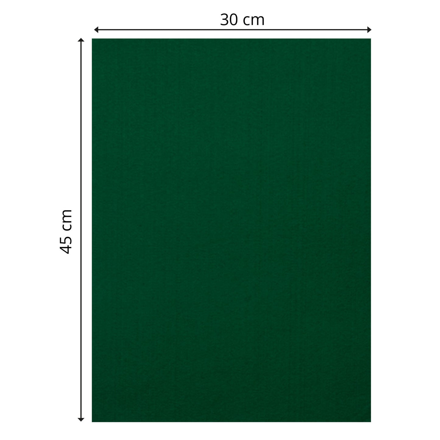 Vaessen creative • feutre 3,5mm 30x45cm vert foncé