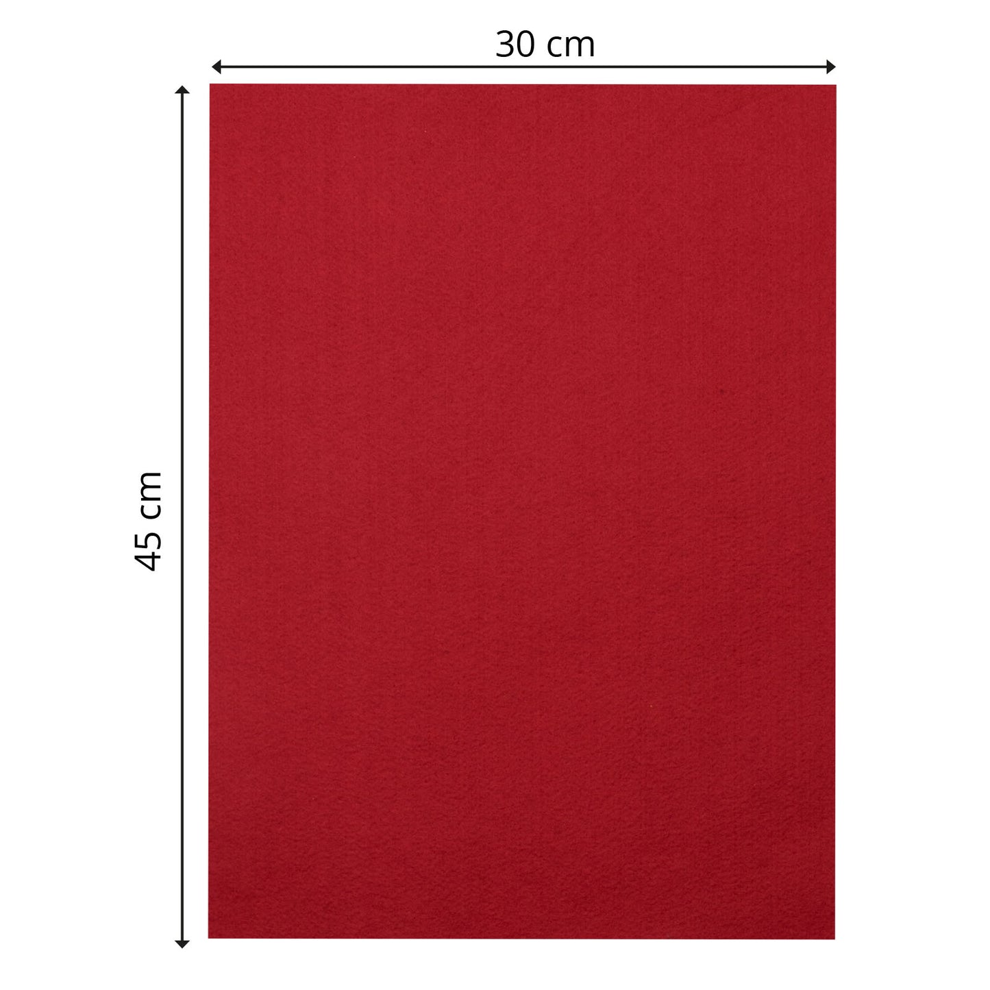 Vaessen creative • feutre 3,5mm 30x45cm rouge vif