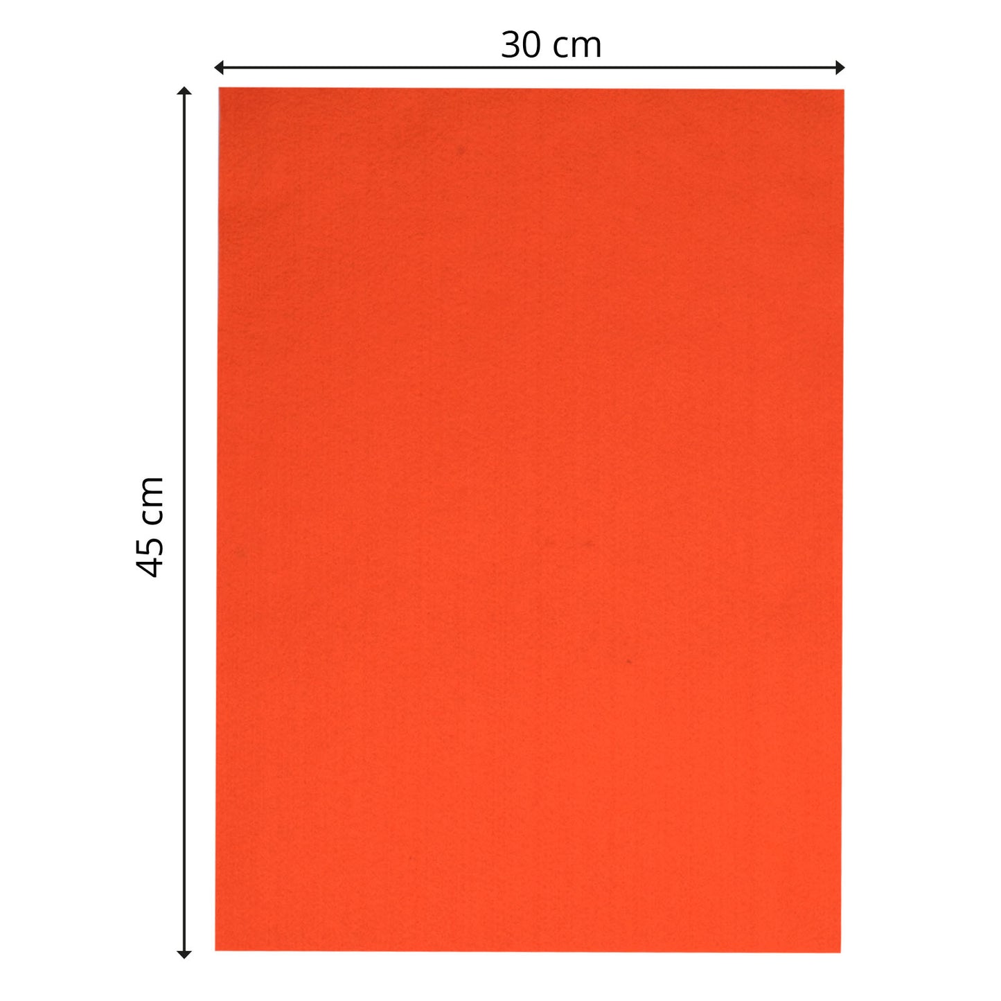Vaessen creative • feutre 3,5mm 30x45cm orange