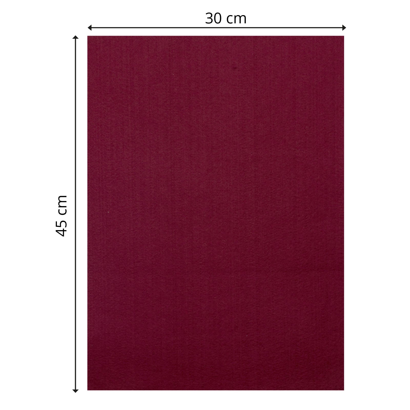 Vaessen creative • feutre 3,5mm 30x45cm rouge foncé