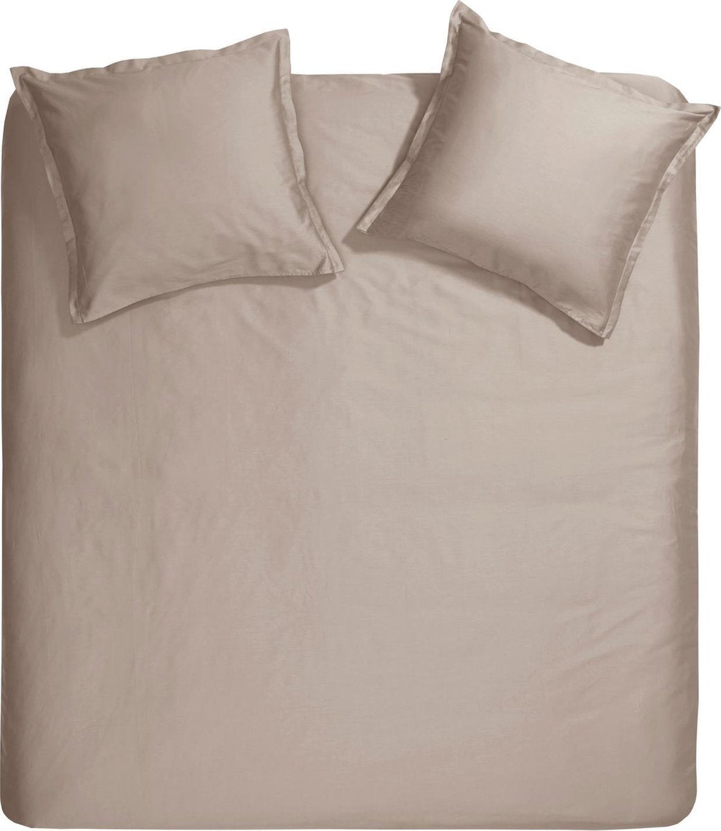 Housse de couette Cendrillon dimanche - extra large - satin - 260x200 220 cm - taupe