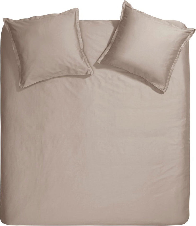 Housse de couette Cendrillon dimanche - extra large - satin - 260x200 220 cm - taupe