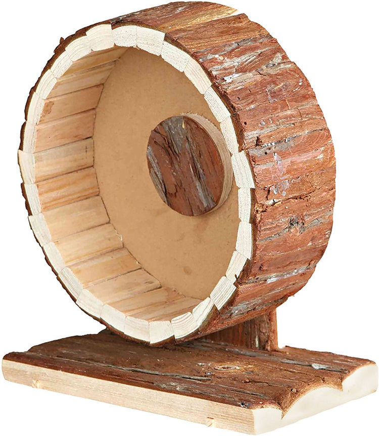 Duvo plus - jouets pour animaux - rongeur - roue d'exercice en bois en écorce 20x12x22,5cm - 1pc