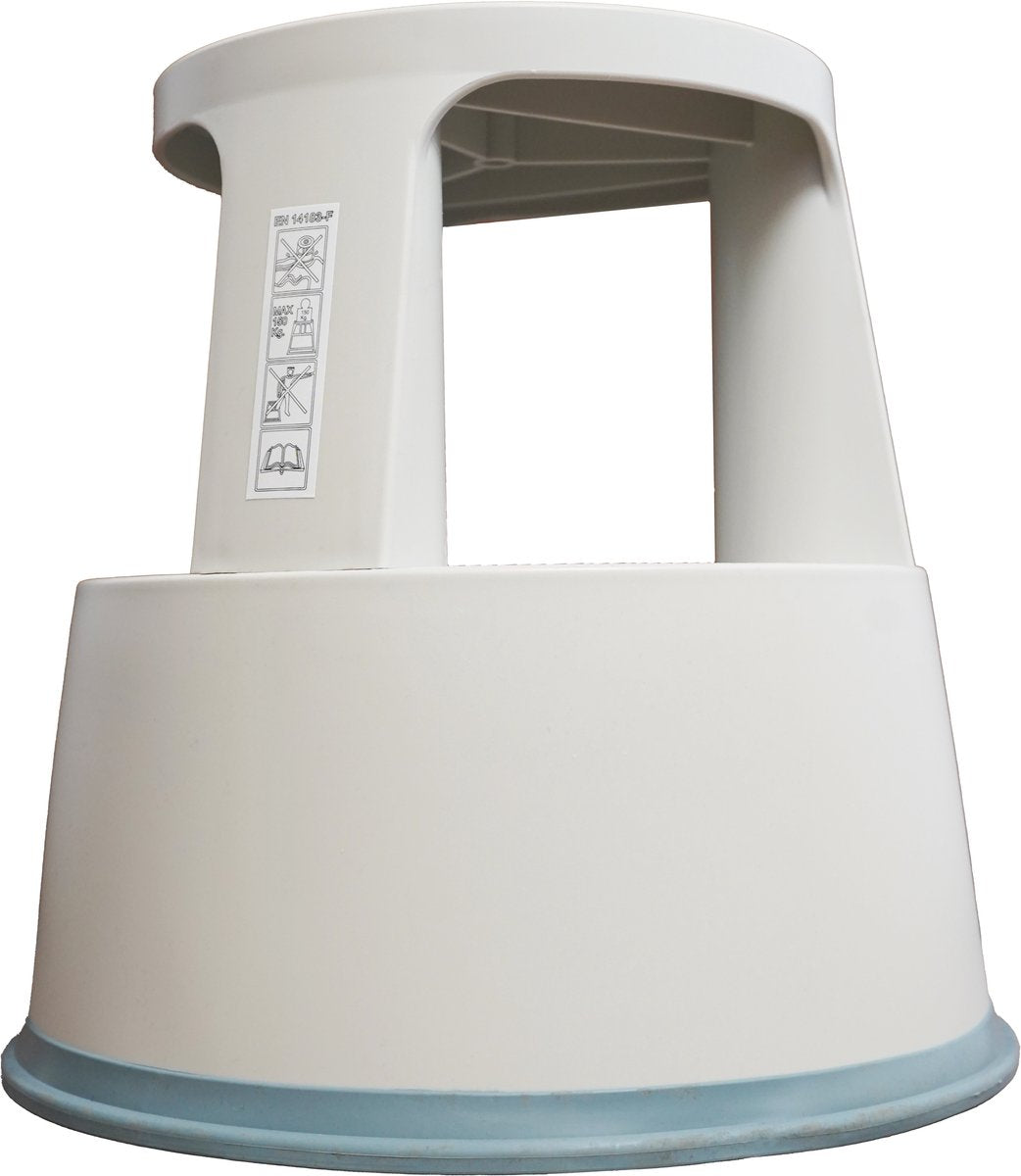 Escabeau Westcott - 43x29x42cm - gris clair - ac-e91000
