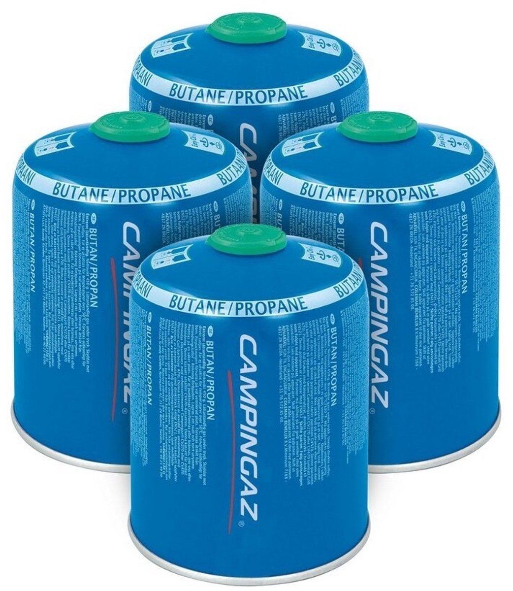 Cartouche Campingaz cv470 plus - 4 pièces - système clic - 450 grammes de butane propane - gaz