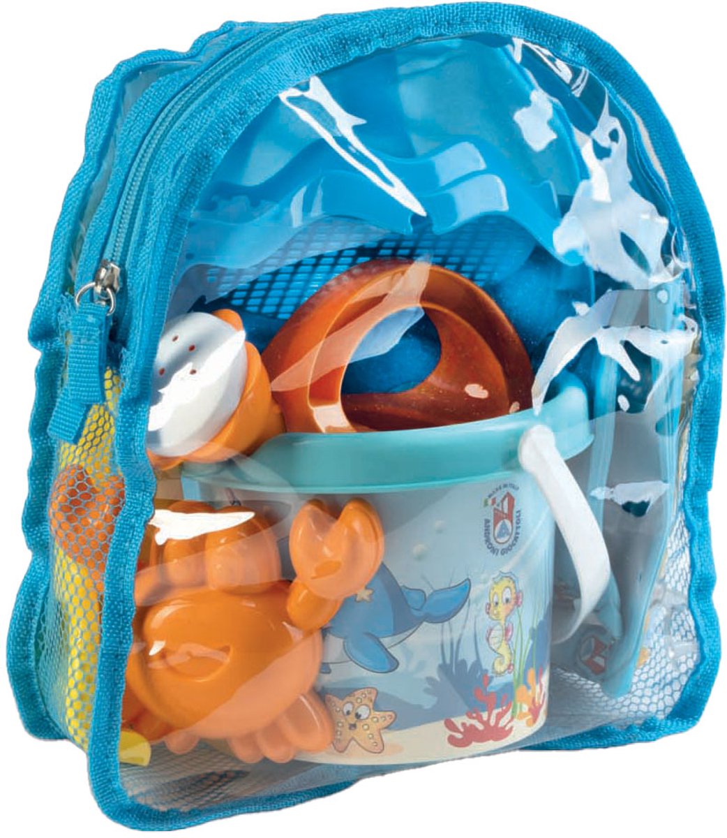 Sac à dos Androni avec des animaux marins de plage, 6dlg.