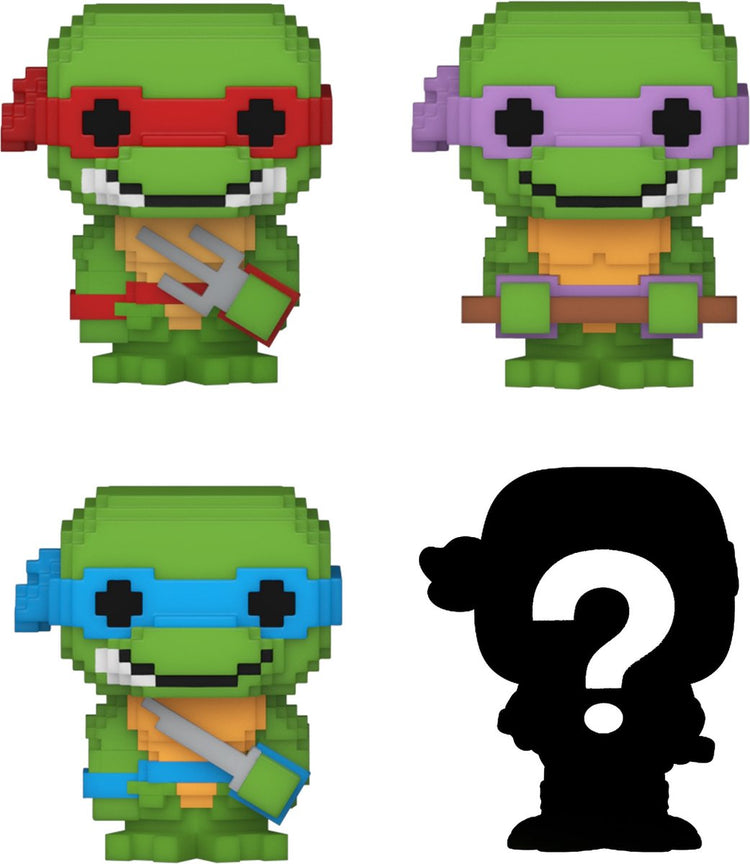 Funko Tortues Ninja mutantes adolescentes - Bitty Pop ! Pack de 4 figurines de collection 8 bits 2,5 cm - multicolores