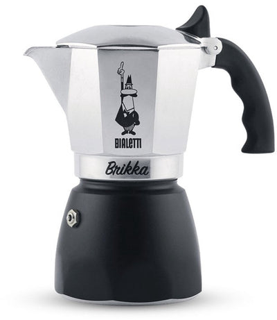 Bialetti brikka revolution 4 tasses – cafetière à expresso avec crème – cafetière à moka en aluminium – café italien authentique