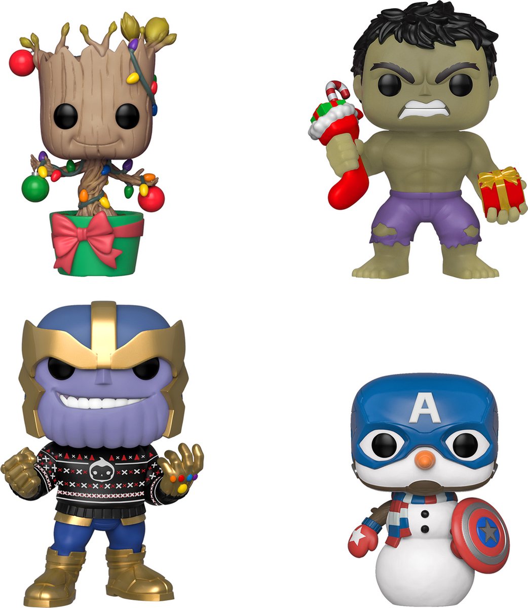 Funko pop merveille : pack de 4 vacances