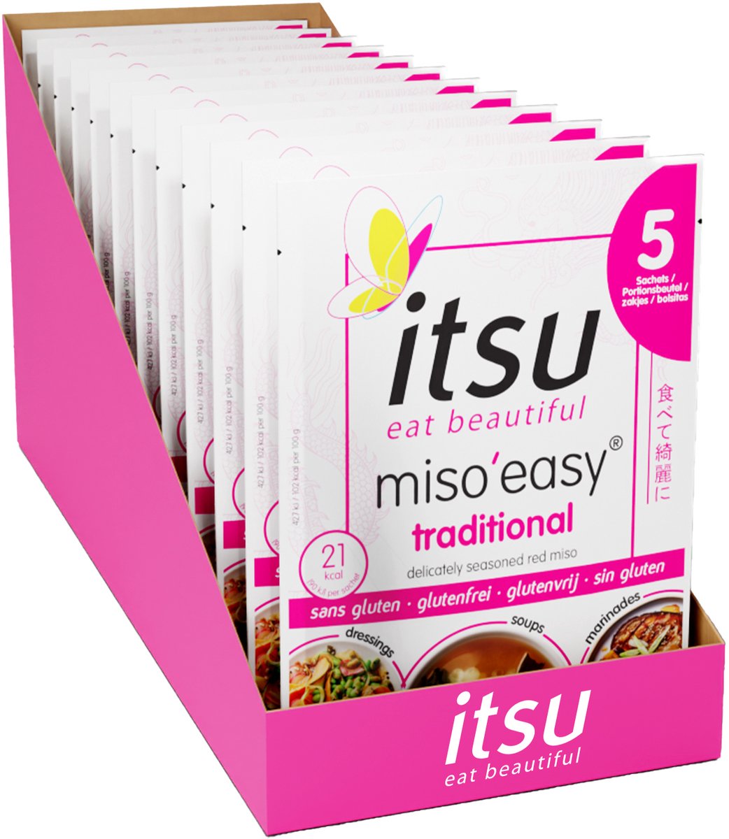 Itsu miso easy traditionnel 12 x 105 grammes
