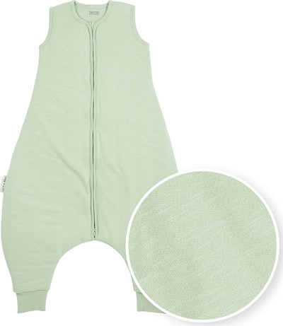 Meyco baby slub baby winter sleep salopette pull - vert tendre - 80 cm - 2,0 tog
