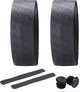 Bbb cycling guidoline vélo de course - meilleure adhérence et absorption des chocs - longueur : 200 cm - épaisseur : 2,5 mm - y compris les capuchons de guidon - noir - guidoline en gel ultraribbon bht-15g