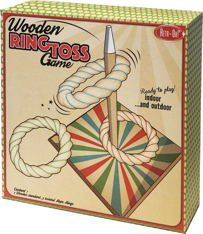 Retr-oh anneau de lancer anneau en bois lancer jouet jeu de lancer vieux jeux hollandais