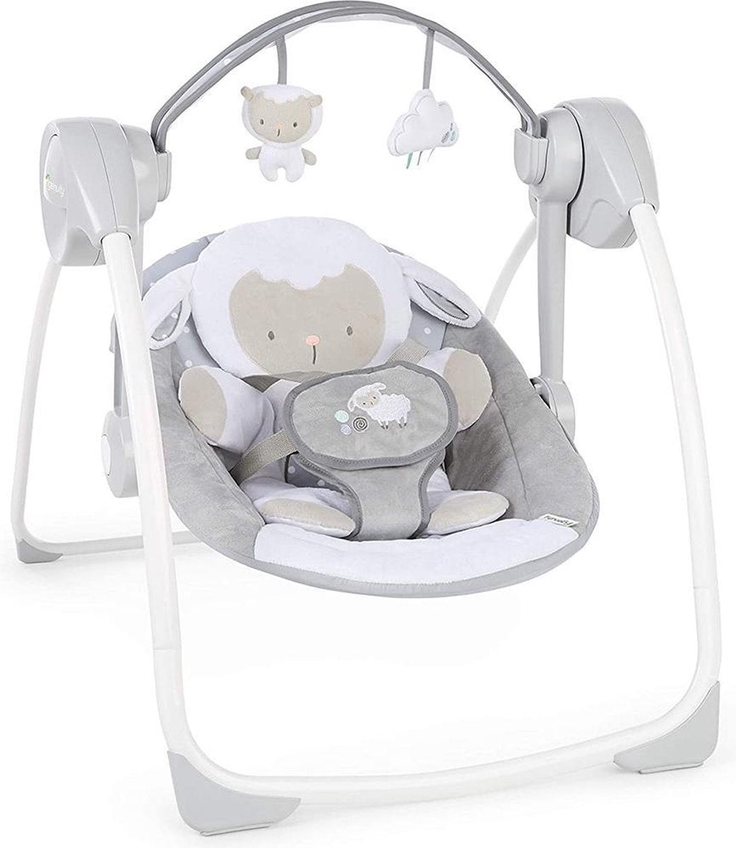 Balançoire bébé pliable Ingenuity câlin agneau - - à partir de 0 mois