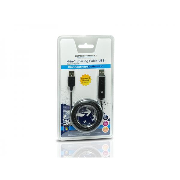 Concepttronic concepttronic cusbkmfoshare 4-in-1 partage câble USB