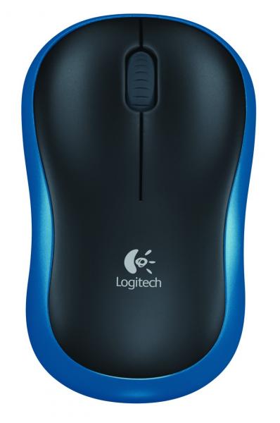 Logitech Logitech M185 Blue de souris optique sans fil [RF 2,4 GHz, 1000 dpi, 3 boutons, AA, 10m]