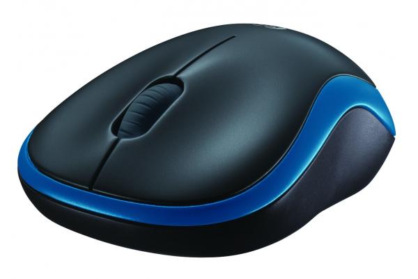Logitech Logitech M185 Blue de souris optique sans fil [RF 2,4 GHz, 1000 dpi, 3 boutons, AA, 10m]
