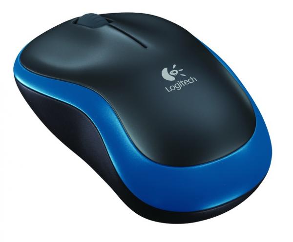 Logitech Logitech M185 Blue de souris optique sans fil [RF 2,4 GHz, 1000 dpi, 3 boutons, AA, 10m]