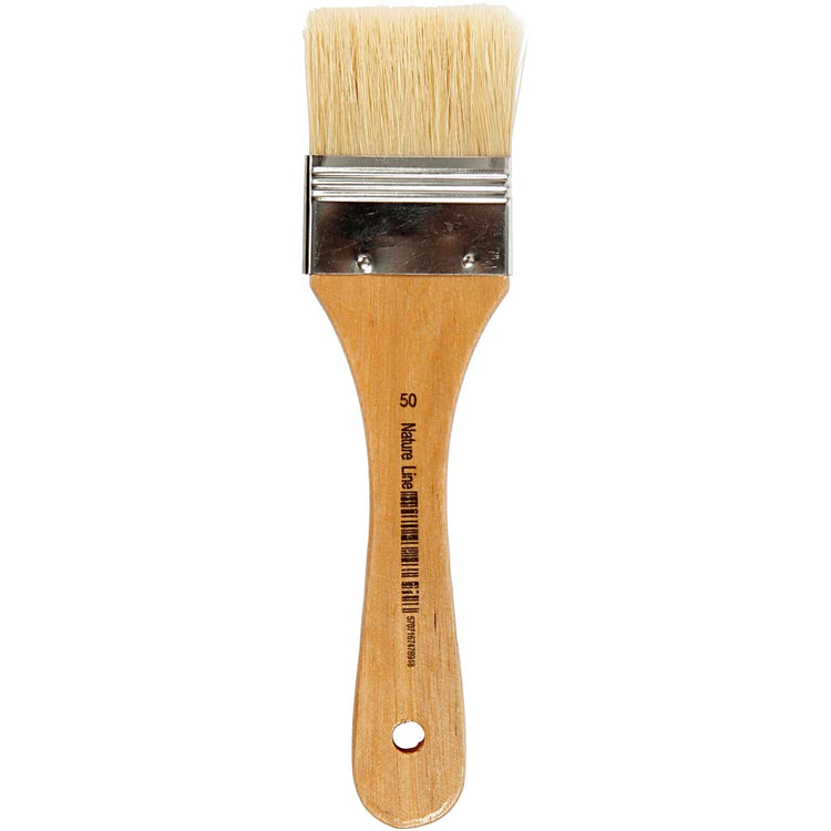 Pinceaux à laque Creativ company, l: 18,5 cm, l: 50 mm, plats, 12 pièces 1 boîte