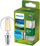 Philips LED Lampe boule LED ultra efficace Philips transparente - 40 W - E14 - lumière blanc froid - classe énergétique a