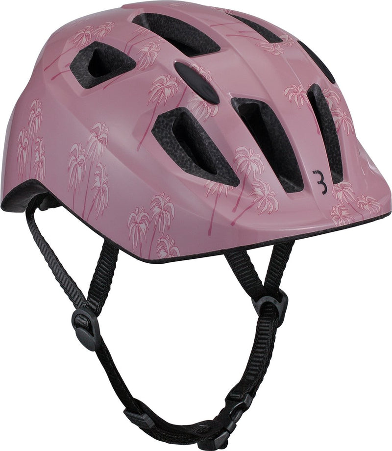 Bbb cycling hero casque enfant vélo rose - réglable - rembourrage lavable - petit : 1 - 3 ans - casque de vélo filles et garçons - casque de vélo enfants - palmiers roses - bhe-172