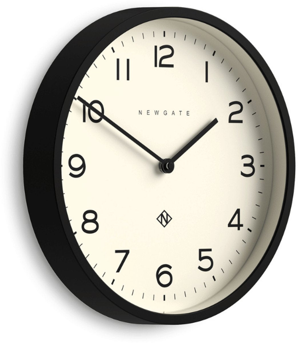 Newgate numéro quatre écho - horloge murale - noir