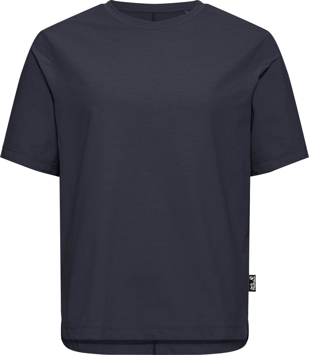 Jack wolfskin travel t w chemise d'extérieur pour femme-marine foncé