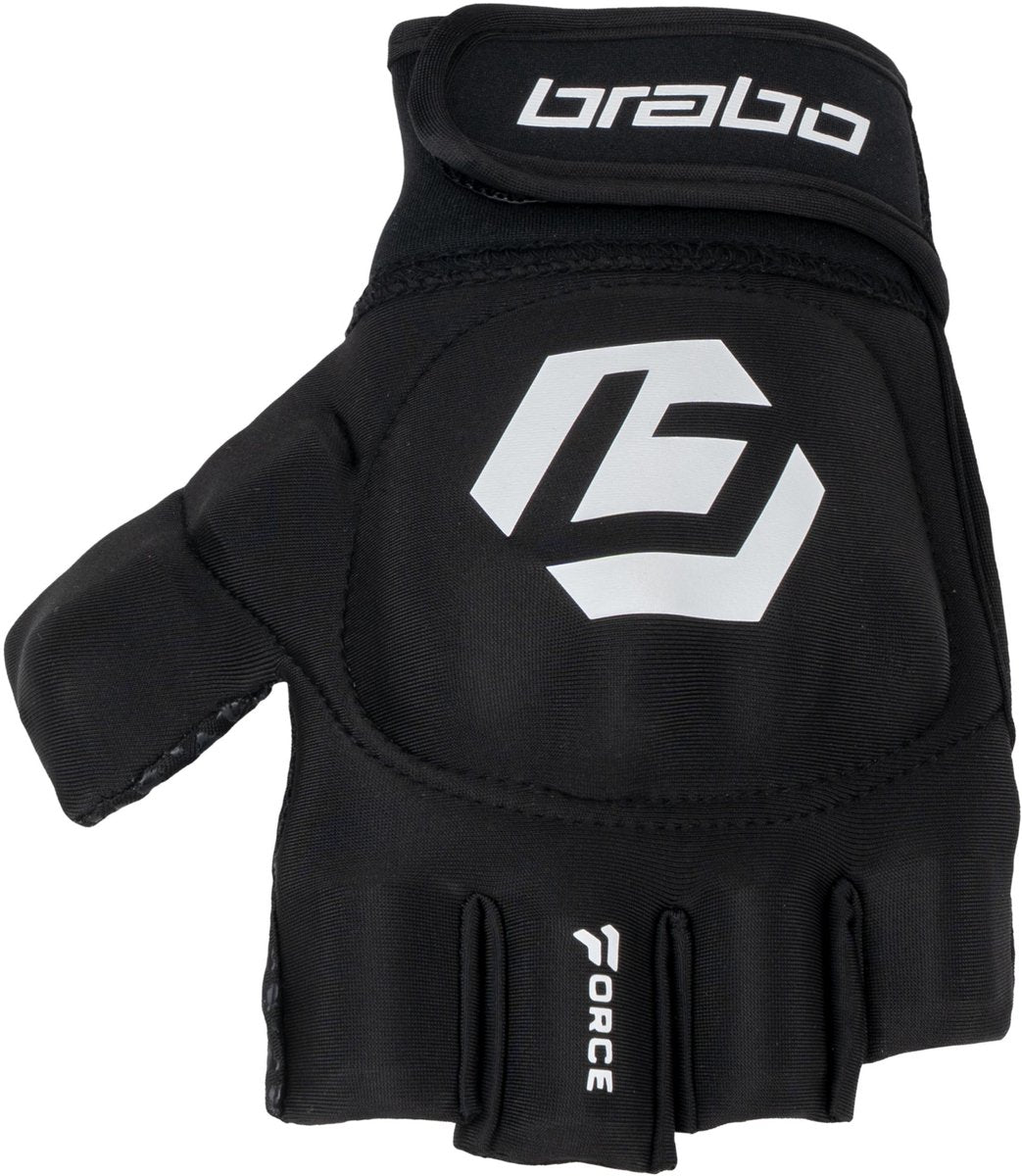 Brabo - force player Glove noir - gant de hockey hommes - noir, blanc