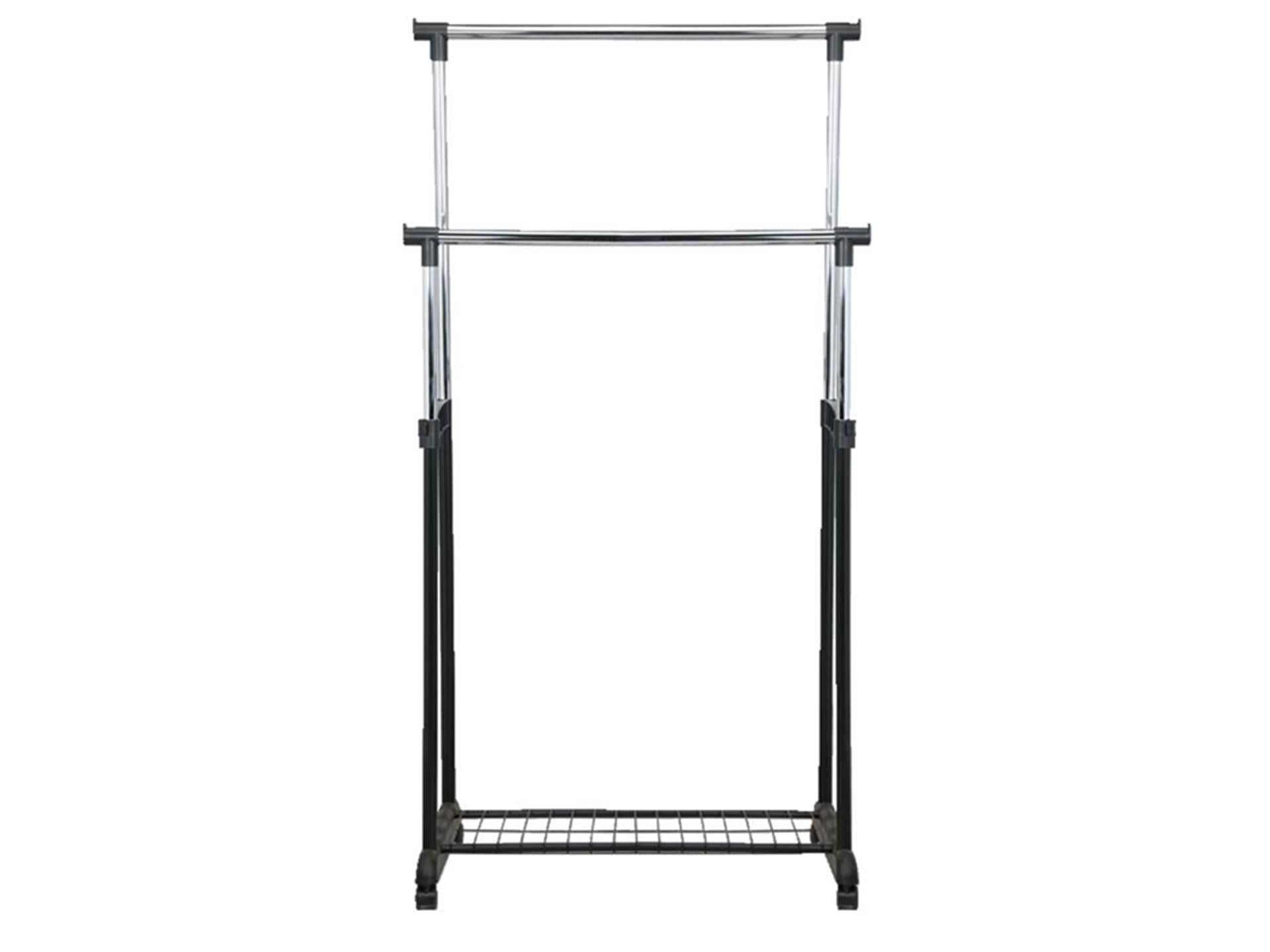Aro houseware portant à vêtements double 83x43x80-150cm