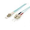 Équipement 255319 Câble adaptateur à fibre optique, LC SC, multimode, OM3, 50 125µ, LSOH, 0,5 m, turquoise