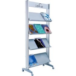 Porte-brochures en métal 12 x a4