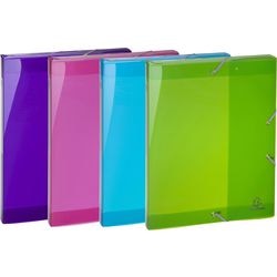 Boîtes d'archives exacompta 59480e a4 assortiment de couleurs