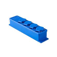 Bloc de distribution vd15 4 16a 230v bleu