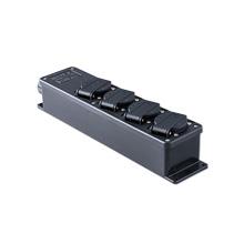 Bloc de distribution vd15 4 16a 230v noir