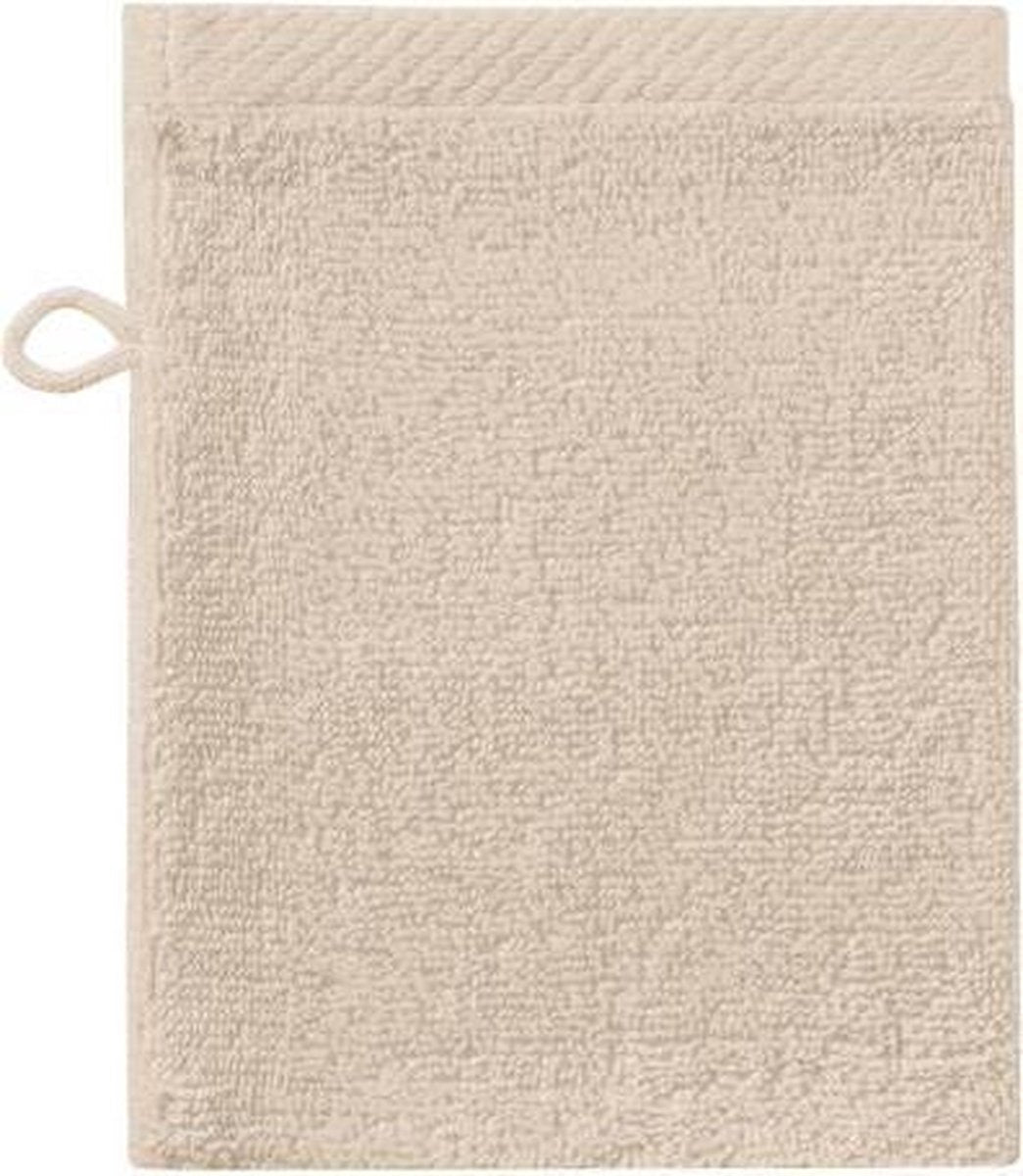 Hippocampe - pure - 3x débarbouillettes - 16x21 cm - lot de 3 pièces - couleur sable