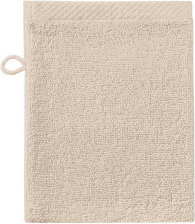 Hippocampe - pure - 3x débarbouillettes - 16x21 cm - lot de 3 pièces - couleur sable