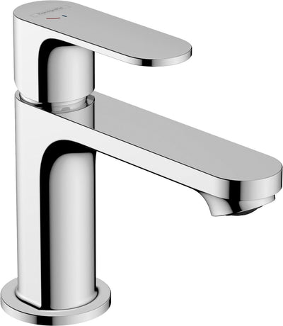 Hansgrohe rebris s - mitigeur de lavabo - commande à levier unique - démarrage à froid à économie d'énergie - avec vidage - taille 80 mm - chrome