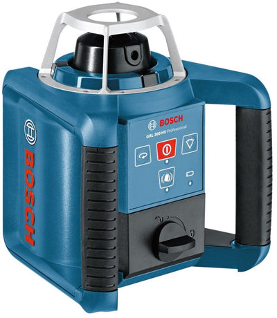 Bosch professional grl 300 hv - laser rotatif - avec récepteur laser - batteries rechargeables - chargeur de batterie - l-boxx