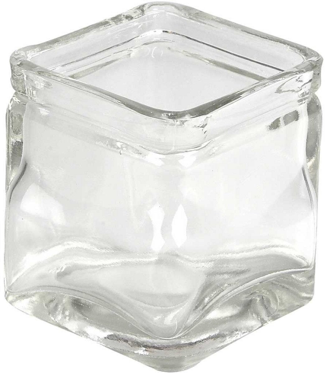 Verre carré Creativ company, h : 8 cm, dimensions 7,5x7,5 cm, 12 pièces 1 boîte
